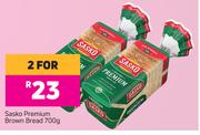 Sasko Premium Brown Bread-For 2 x 700g