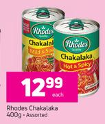 Rhodes Chakalaka Assorted-400g Each