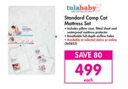 Tula Baby Standard Camp Cot Mattress Set