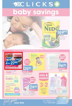 Clicks : Baby Savings (15 Apr - 11 May 2014), page 1