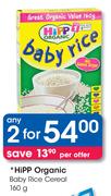 Hipp Organic Baby Rice Cereal-2 x 160g