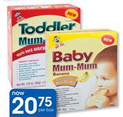 Hot Kid Pack Of 24 Baby Mum-Mum Rice Rusks-Per Box