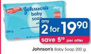 Johnson's Baby Soap-2x200g