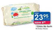 Clicks My Earth 80 Baby Wipes-Per Pack