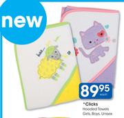 Clicks Hooded Towels Girls/Boys/Unisex-Each