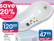 Winnie The Pooh Bath Tub With Plug