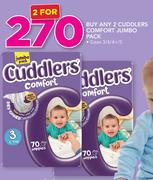 Cuddlers Comfort Jumbo Pack(Size 3/4/4+/5)-For 2 Packs