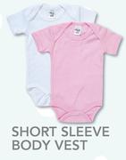 Little One 2 Pack Value Set Of Short Sleeve Body Vest-Per Set