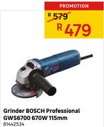Grinder Bosch Professional Gws6700 670W 115mm