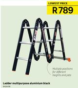 Ladder Multipurpose Aluminium Black