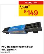 PVC Drainage Channel Black Waterform