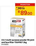 3 In 1 Multi Purpose Powder Fill Joint & Face Filler Toupret-2Kg