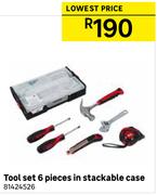 Tool Set 6 Pieces In Stackable Case