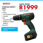 Bosch Cordless Impact Drill