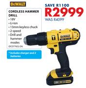 DeWalt Cordless Hammer Drill