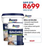 Duram 5Ltr Wall & Ceiling