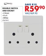 CBI Electric Double Switch And Socket PS675R-P