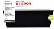 Macneil Rectangular Freestanding Bath Black BJ6813BW