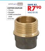 SplashWorks 15mm Copper Coupler 4243G/ABG