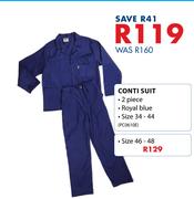 Conti Suit 2 Piece Size 34-44 Royal Blue