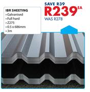 IBR |Sheeting 0.5 x 686mm-Each