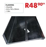 Flashing 0.4 x 165 x 50mm, 1.8m Overtile-Each