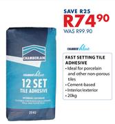 Chamber Value 20kg Fast Setting Tile Adhesive