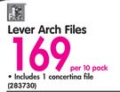Lever Arch Files-Per 10 Pack