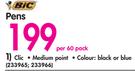  BIC Pens-Per 60 Pack
