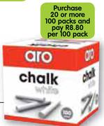 Aro Colour Chalk-Per 100 Pack