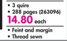 Pritt A4 Hard Cover Counter Book 3 Quire 288 Pages-Each