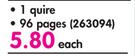 Pritt A4 Hard Cover Counter Book 1 Quire 96 Pages-Each