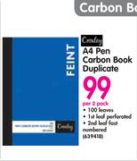 Croxley A4 Pen Carbon Book Duplicate-Per 2 Pack