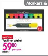 Faber-Castell Textliner Wallet-Per 8 Pack
