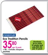 Staedtler Eco HB Tradition Pencils-Per 12 Pack