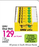 UHU 21g Glue Stick-Per 12 Pack
