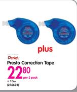 Pentel Presto Correction 10m Tape-Per 2 Pack
