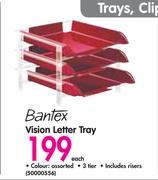 Bantex Vision Letter Tray-Each