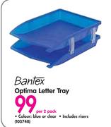 Bantex Optima Letter Tray-Per 2 Pack