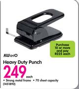 KW-trio Heavy Duty Punch-Each