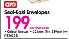  Aro Seal-Easi Envelopes-Per 250 Pack