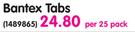  Bantex Tabs-Per 25 Pack