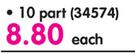 Aro Board File 10 Part Dividers-Per Pack