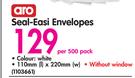  Aro Seal-Easi Envelopes-Per 500 Pack
