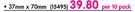 Aro Adding Machine Paper Rolls-37mmx70mm Per 10 Pack