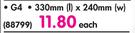 Jiffylite G4 Padded Envelopes-330mm(l)x240mm(w) Each
