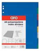 Aro Polypropylene File 10 Part Dividers-Each