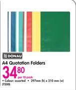 Donau A4 Quotation Folders-Per 10 Pack