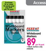 Parrot Whiteboard Markers-Per 10 Pack