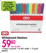 Aro Whiteboard Markers-Per 12 Pack